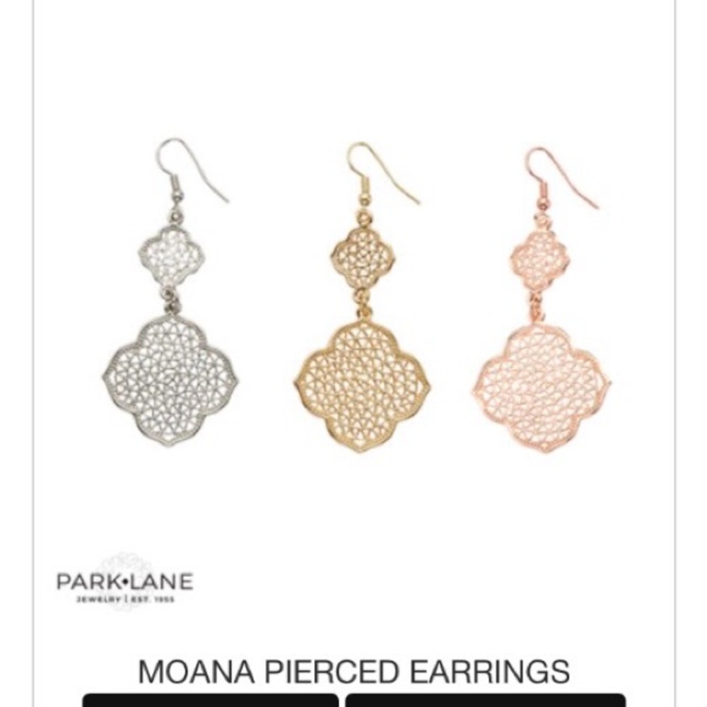 Park Lane Gold Filigree Double Quatrefoil Earrings - Picture 4 of 4